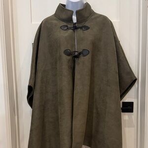Olive Green Women's Poncho